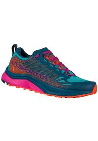 LA SPORTIVA - Buty trailowe damskie La Sportiva Jackal II. Kolor: pomarańczowy, wielokolorowy, niebieski, fioletowy. Materiał: materiał, syntetyk. Szerokość cholewki: normalna