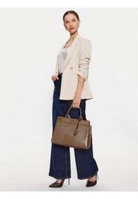 Guess Torebka Katey Croc (CB) HWCB84 94270 Brązowy. Kolor: brązowy. Materiał: skórzane