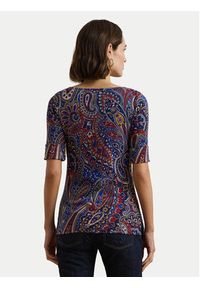 Lauren Ralph Lauren - LAUREN RALPH LAUREN Bluzka 200957613001 Kolorowy Slim Fit. Materiał: bawełna. Wzór: kolorowy