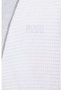 BOSS - Boss szlafrok bawełniany kolor biały. Kolor: biały. Materiał: bawełna