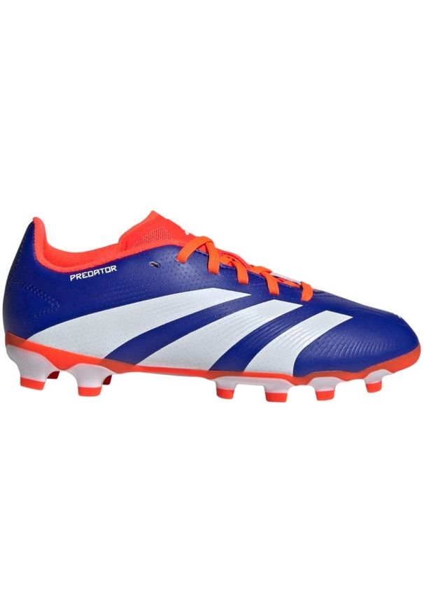 Adidas - Buty piłkarskie adidas Predator League Mg IF6412 niebieskie. Zapięcie: sznurówki. Kolor: niebieski. Materiał: materiał, syntetyk. Szerokość cholewki: normalna. Sport: piłka nożna