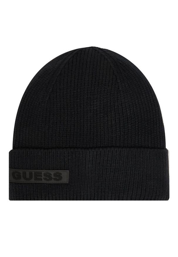 Guess Czapka AM9583 POL01 Czarny. Kolor: czarny. Materiał: wiskoza