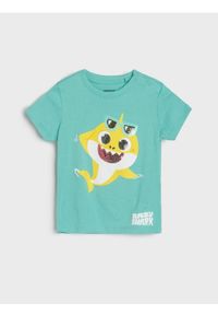 Sinsay - Koszulka Baby Shark - koralowy. Kolor: pomarańczowy #1