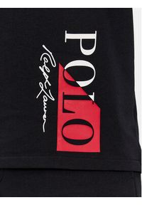 Polo Ralph Lauren T-Shirt 714932511002 Czarny Regular Fit. Typ kołnierza: polo. Kolor: czarny. Materiał: syntetyk