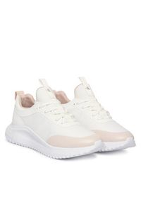 Calvin Klein Jeans Sneakersy Eva Runner Laceup Sock Mat Mix YW0YW02064 Biały. Kolor: biały. Materiał: materiał #3