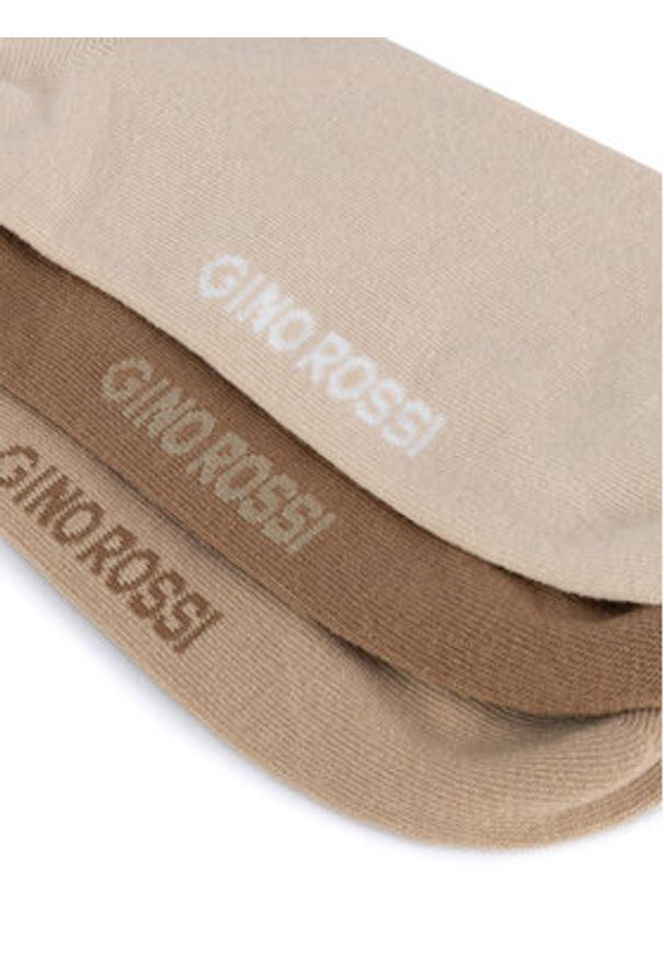 Gino Rossi Skarpety krótkie 3MB-001-AW24 (3-pack) Kolorowy. Materiał: bawełna. Wzór: kolorowy