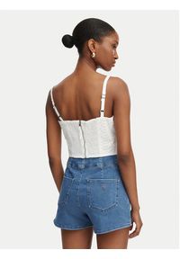 Guess Top W6GH47 W1880 Biały Classic Fit. Kolor: biały. Materiał: bawełna #4