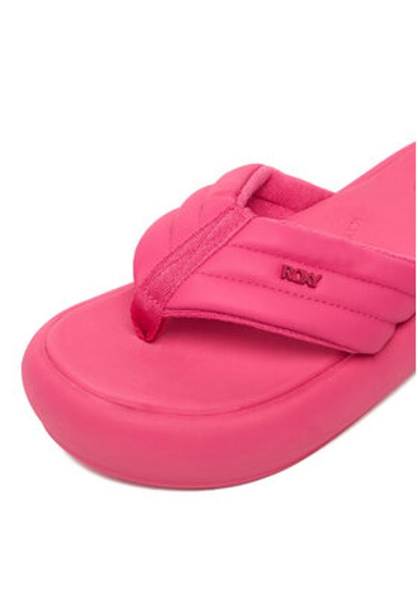 Roxy Japonki CEOWB-3CK003 Różowy. Kolor: różowy. Materiał: skóra