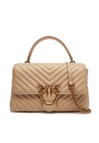 Pinko - PINKO Torebka Love Lady Puff Classic Cl PE 25 PLTT 100043 A0GK Beżowy. Kolor: beżowy. Materiał: skórzane