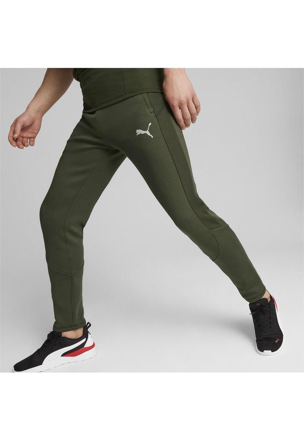 Puma Spodnie Evostripe 67593231. Kolor: brązowy, zielony, wielokolorowy
