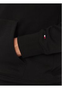 TOMMY HILFIGER - Tommy Hilfiger Bluza Script Logo MW0MW33631 Czarny Regular Fit. Kolor: czarny. Materiał: syntetyk #4
