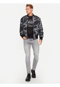 Versace Jeans Couture Kurtka bomber 75GASD04 Czarny Regular Fit. Kolor: czarny. Materiał: syntetyk