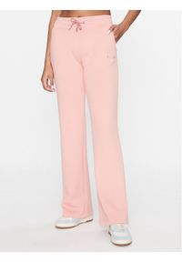 Guess Spodnie dresowe V3BB11 KB212 Różowy Regular Fit. Kolor: różowy. Materiał: syntetyk