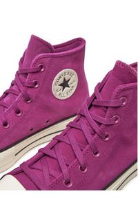 Converse Trampki Chuck Taylor All Star Lift Platform Hi A11143C Różowy. Kolor: różowy. Materiał: zamsz, skóra. Obcas: na platformie #5