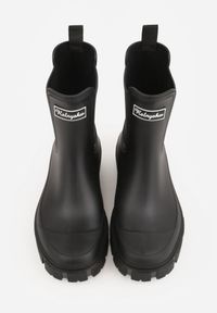 Born2be - Czarne Kalosze o Fasonie Sztybletów z Antypoślizgową Podeszwą Uemaeno. Okazja: na co dzień. Kolor: czarny. Materiał: jeans. Styl: casual, klasyczny #5