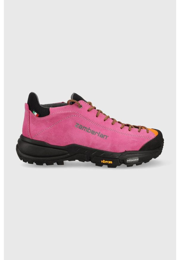 Zamberlan buty Free Blast Suede damskie kolor różowy. Zapięcie: sznurówki. Kolor: różowy. Materiał: materiał, skóra, zamsz, guma. Szerokość cholewki: normalna
