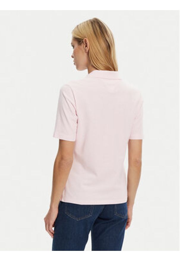 TOMMY HILFIGER - Tommy Hilfiger Polo 1985 WW0WW43224 Różowy Regular Fit. Typ kołnierza: polo. Kolor: różowy. Materiał: bawełna