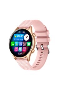MYPHONE - Smartwatch myPhone Watch EL różowo/złoty. Rodzaj zegarka: smartwatch. Kolor: różowy, wielokolorowy, złoty. Styl: klasyczny, elegancki #1