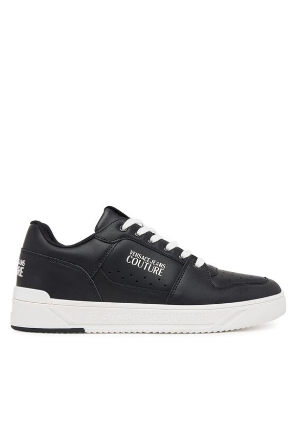 Versace Jeans Couture Sneakersy 79YA3SJ4 ZPB43 Czarny. Kolor: czarny. Materiał: skóra