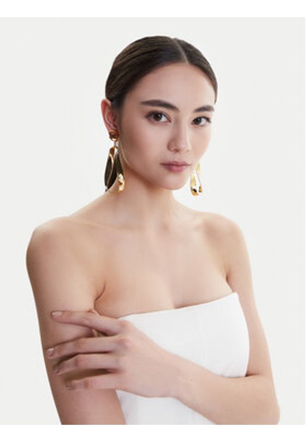 Elisabetta Franchi Kolczyki OR-14K-52E2-V300 Złoty. Materiał: metalowe. Kolor: złoty