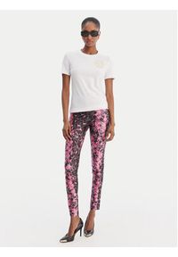 Versace Jeans Couture T-Shirt 80HAHT02 CJ03T Biały Slim Fit. Kolor: biały. Materiał: bawełna #5