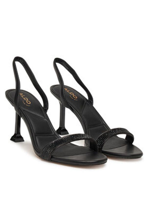 Aldo Sandały Radiance 13922222 Czarny. Kolor: czarny. Materiał: skóra