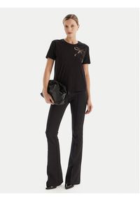 TwinSet - TWINSET T-Shirt 252TT2312 Czarny Regular Fit. Kolor: czarny. Materiał: bawełna #3