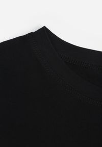Renee - Czarny Casualowy Bawełniany T-shirt Rivali. Okazja: na co dzień. Kolor: czarny. Materiał: bawełna. Styl: casual #6