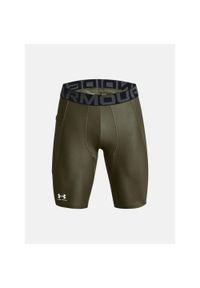 Długie szorty z kieszeniami Under Armour HeatGear. Kolor: zielony, biały, wielokolorowy. Długość: długie. Sport: bieganie, fitness #1