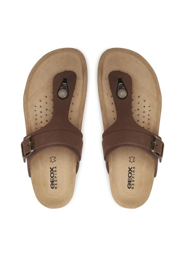 Japonki Geox. Kolor: brązowy