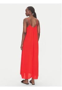only - ONLY Sukienka letnia Niki 15344611 Czerwony Regular Fit. Kolor: czerwony. Materiał: wiskoza. Sezon: lato #5