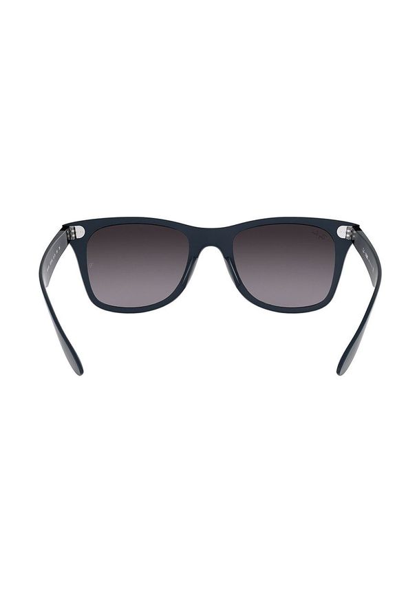 Ray-Ban - Okulary. Kształt: prostokątne. Kolor: niebieski