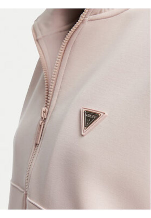 Guess Bluza V6YQ17 K4313 Różowy jasny Regular Fit. Kolor: różowy. Materiał: syntetyk