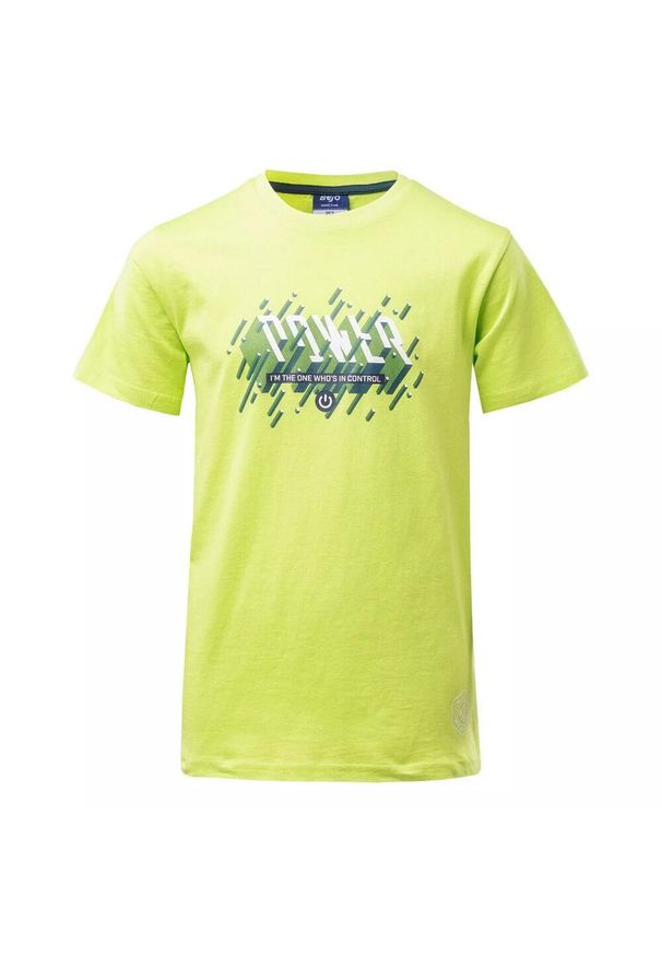 BEJO - T-shirt Dla Chłopca Power. Kolor: zielony, wielokolorowy, żółty. Sport: turystyka piesza