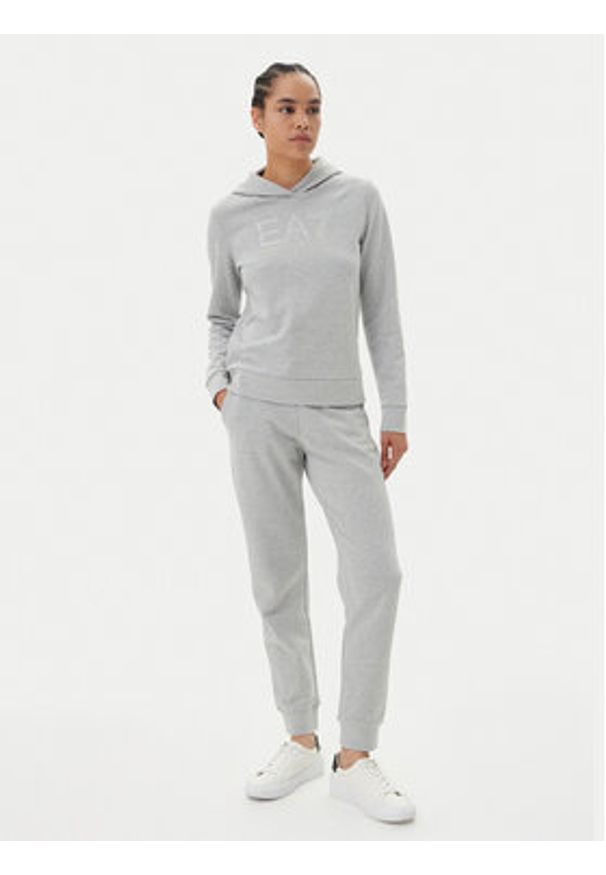 EA7 Emporio Armani Bluza 7W000095 AF12473 O8002 Szary Regular Fit. Kolor: szary. Materiał: bawełna