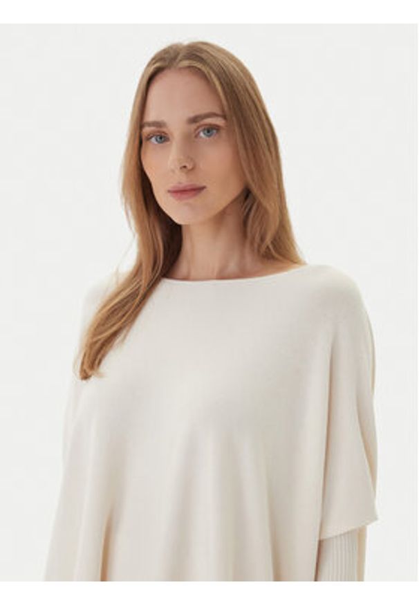 Kontatto Sweter 3M0802C Écru Relaxed Fit. Materiał: syntetyk