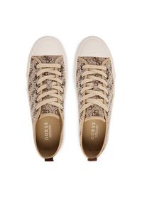 Guess Trampki FMJCLI FAL12 Beżowy. Kolor: beżowy. Materiał: materiał #6