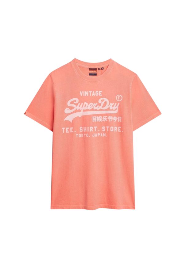 Koszulka Superdry Vl Neon. Kolor: pomarańczowy