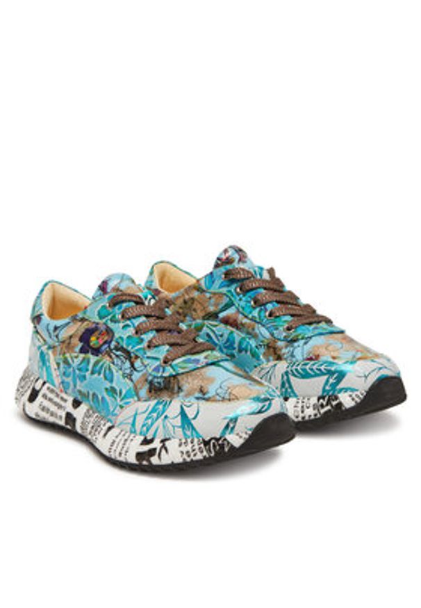 Laura Vita Sneakersy Burton 31 Kolorowy. Materiał: skóra. Wzór: kolorowy