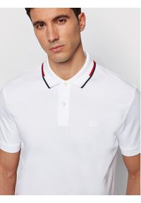 BOSS - Boss Polo Parlay 104 50448657 Biały Regular Fit. Typ kołnierza: polo. Kolor: biały. Materiał: bawełna