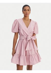Fracomina Sukienka koktajlowa FY26SD1037W40001 Różowy Regular Fit. Kolor: różowy. Materiał: bawełna. Styl: wizytowy #1
