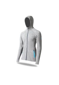 FJORK MERINO - Kurtka męska Merino Ultra 300. Kolor: szary. Materiał: elastan, wełna