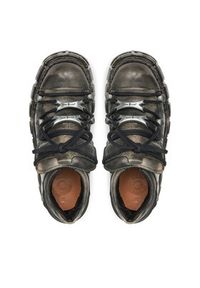 NEW ROCK Sneakersy M-120N-C69 Czarny. Kolor: czarny. Materiał: skóra #3