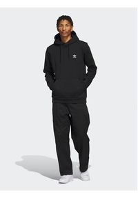 Adidas - adidas Bluza Trefoil Essentials Hoodie IA4898 Czarny Regular Fit. Kolor: czarny. Materiał: bawełna