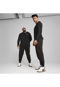 Puma - Męskie spodnie Essentials z logo No. 1 PUMA Black. Kolor: czarny. Wzór: haft. Sport: turystyka piesza