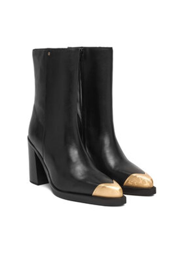 Bronx Botki Mya-Mae 34372-A Czarny. Kolor: czarny. Materiał: skóra