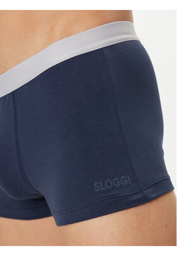 Sloggi Komplet 2 par bokserek 10218013 Granatowy. Kolor: niebieski. Materiał: bawełna