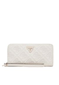 Guess Duży Portfel Damski Adelasia Slg SWQL96 58146 Écru. Materiał: skóra
