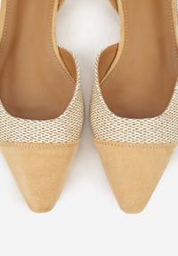 Born2be - Beżowe Sandały z Plecionką Fourash. Zapięcie: sprzączka. Kolor: beżowy. Materiał: jeans. Sezon: lato. Styl: klasyczny, elegancki #7