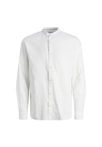Koszula Jack & Jones letnia mieszanka lnu biała. Kolor: biały. Materiał: len. Sezon: lato #1